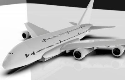 空中客车A380民航客机3D模型