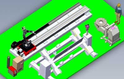 机器人焊接工作站3D数模