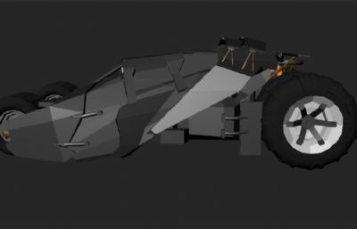 蝙蝠侠战车maya模型