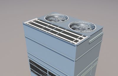 工业厂区内配套凉水塔3D模型