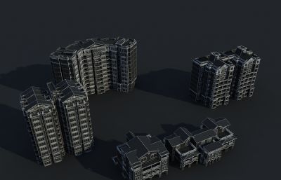 欧式住宅,别墅,洋房3D模型