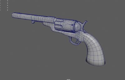 Caldwell转轮手枪游戏枪械3dmaya模型