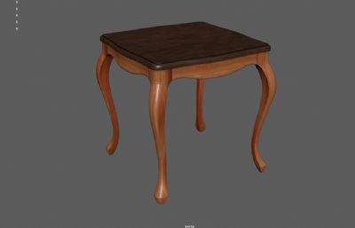 小型桌子,巴洛克式桌子,大茶几3dmaya模型