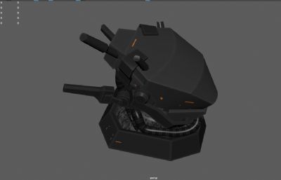 低面科幻头盔3dmaya模型