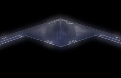 B-21突袭者轰炸机3D模型,OBJ格式