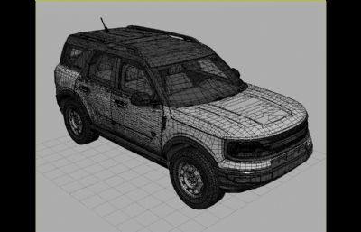 2023款福特bronco汽车3D模型