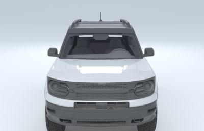 2023款福特bronco汽车3D模型