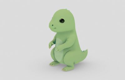dinosaur,呆萌可爱恐龙FBX模型