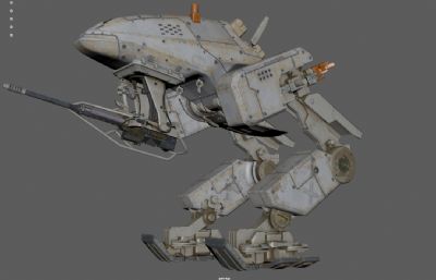 科幻机甲,火炮机甲,战争机器,战斗机甲3dmaya模型
