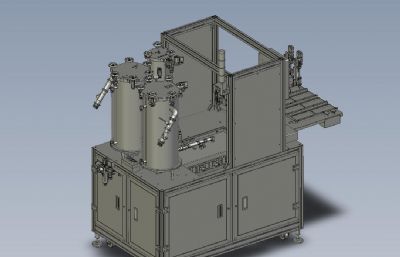 蓄电池自动封盖点胶机3D模型