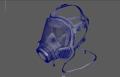 防毒面具,毒气面罩,生化面具游戏道具3dmaya模型