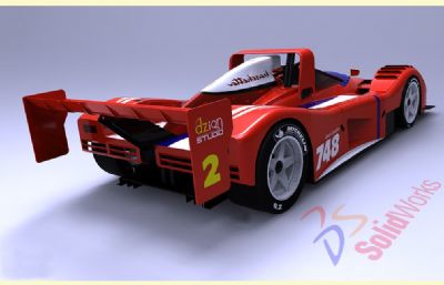 法拉利车模,F1赛车solidworks模型