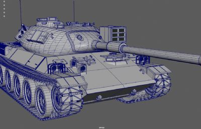 STB1坦克,主战坦克 ,履带战车3dmaya模型