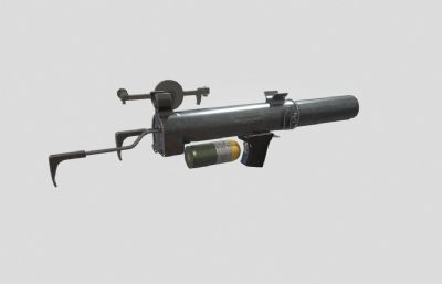 榴弹发射器,榴弹枪,游戏枪械3dmaya模型