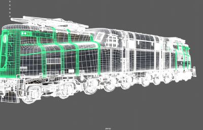 雪国列车,老式火车,哥特风格轨道车,3dmaya模型