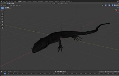 石龙子,四脚蛇,蜥蜴写实动物模型