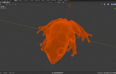 写实树蛙,青蛙3D模型