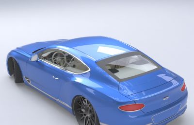 宾利欧陆GT汽车3D模型,MAX,FBX格式