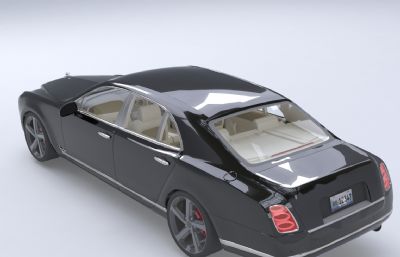 2023款宾利慕尚汽车3D模型