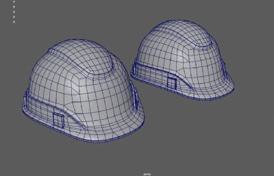 矿工帽,施工安全帽,电力绝缘安全帽3dmaya模型