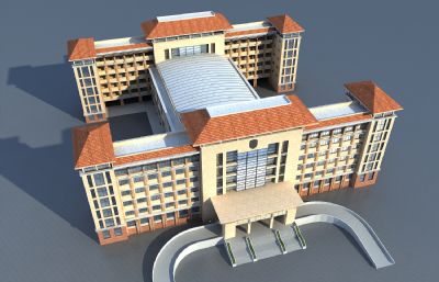 综合楼,酒店式公寓,场馆3D模型