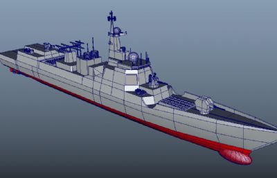 052D型驱逐舰OBJ模型