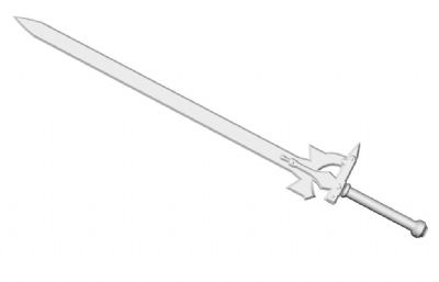 阐释者之剑3D打印模型