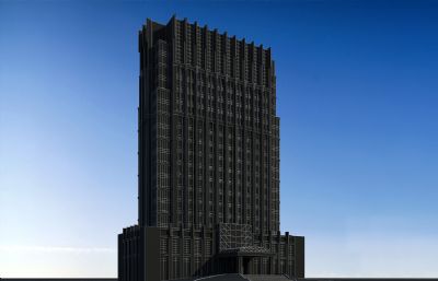 现代办公楼,商务写字楼3D模型