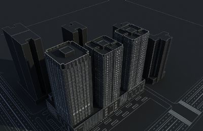 商场,购物中心,商业办公楼3D模型