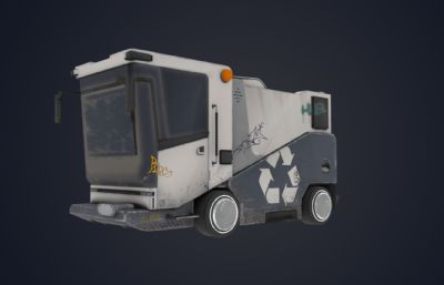 城市多功能车,环卫垃圾车3Dmaya模型