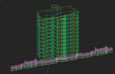 多户型住宅,商住楼3DMAX模型