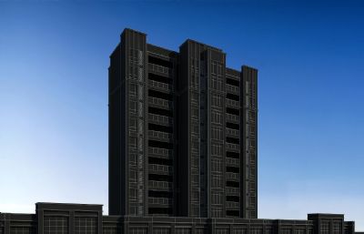 多户型住宅,商住楼3DMAX模型