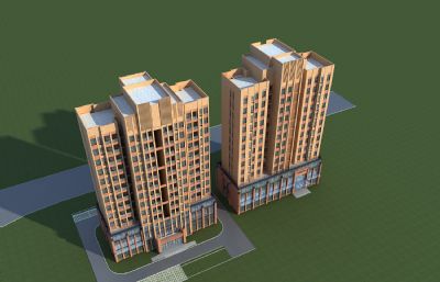 欧式商业大楼,服装厂,酒店3dmax模型