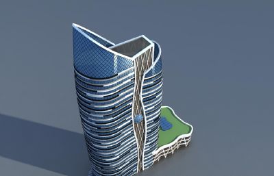 东方明珠度假酒店,电视塔3dmax模型