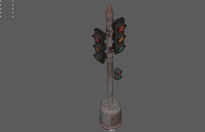 交通信号灯,红绿灯,交通指示灯3dmaya模型