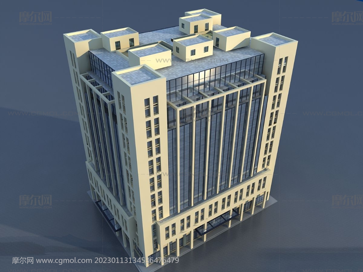 企业办公大楼,大型商场,购物广场3dmax模型