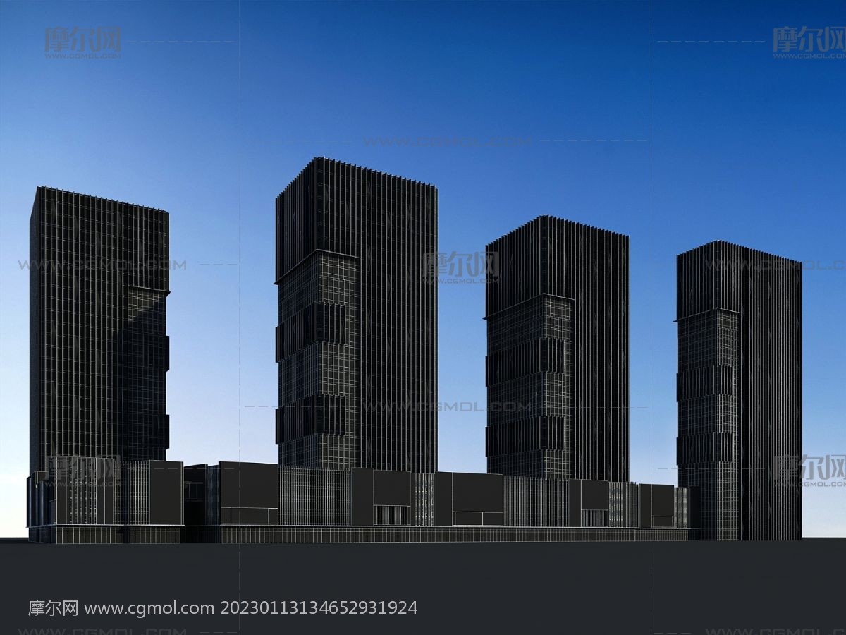 大型商场,商业大厦,办公楼3dmax模型