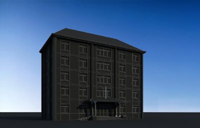 乡村服务中心办公楼,宿舍3dmax模型