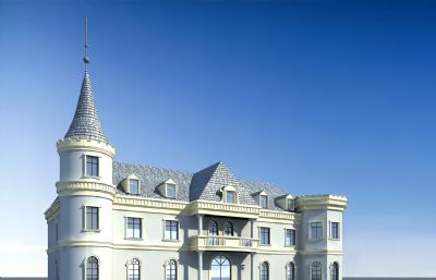 城堡,欧式会所,酒店庄园3dmax模型