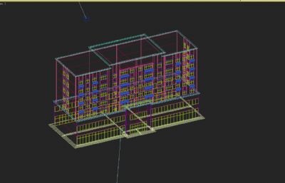 商住楼,乡村住宅3dmax模型