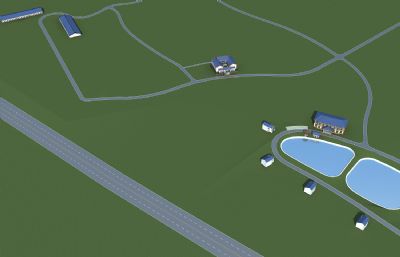 公园景区,商业会所,四合院别墅3dmax模型