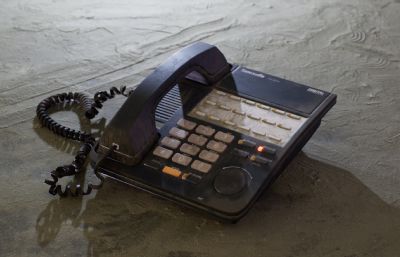 老旧电话座机3d模型