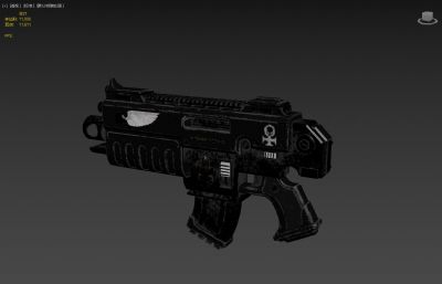 WH40k爆弹枪,游戏枪械3dmax模型