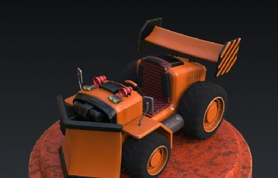 Q版玩具赛车3D模型