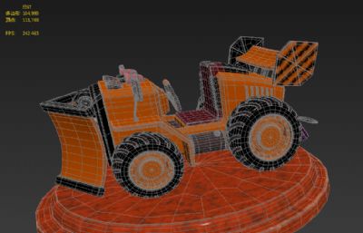 Q版玩具赛车3D模型