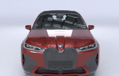 2023款德系宝马ix汽车3D模型