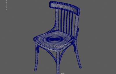 爱尔兰旧椅子,吧台椅,高脚椅3dmaya模型