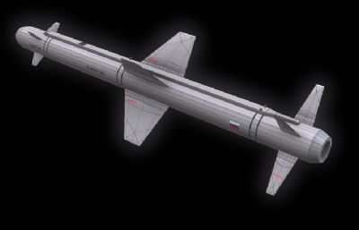 KH-38E空地导弹(俄)3D模型,OBJ模型
