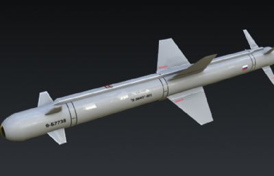 KH-38E空地导弹(俄)3D模型,OBJ模型
