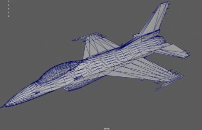 F16战斗机,F16C多用途战斗机,超音速战机3dmaya模型